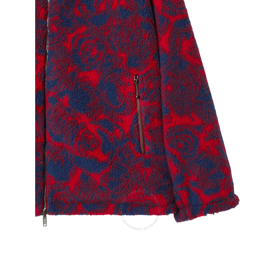 Burberry Rose-print Fleece Reversible Jacket