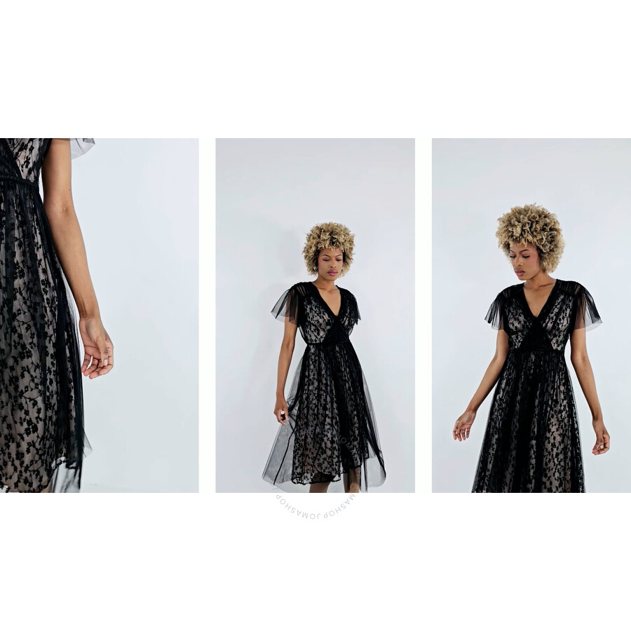 ワンピース BURBERRY Embroidered Wool Dress Burberry Wool dress with plaid pattern | Women's Clothing