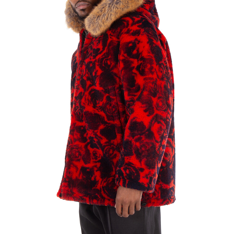 Burberry Burberry Shearling Jacket With Floral Print, Size