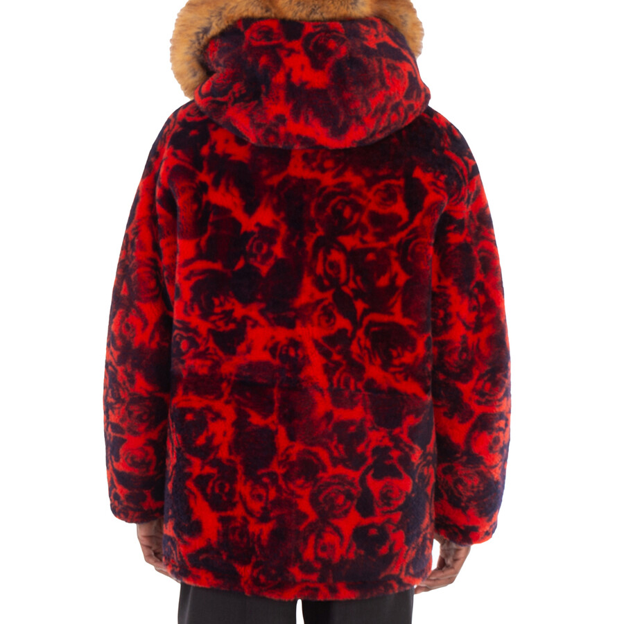 Burberryクマ柄ジャケット Burberry Shearling Jacket With Floral Print - Jackets