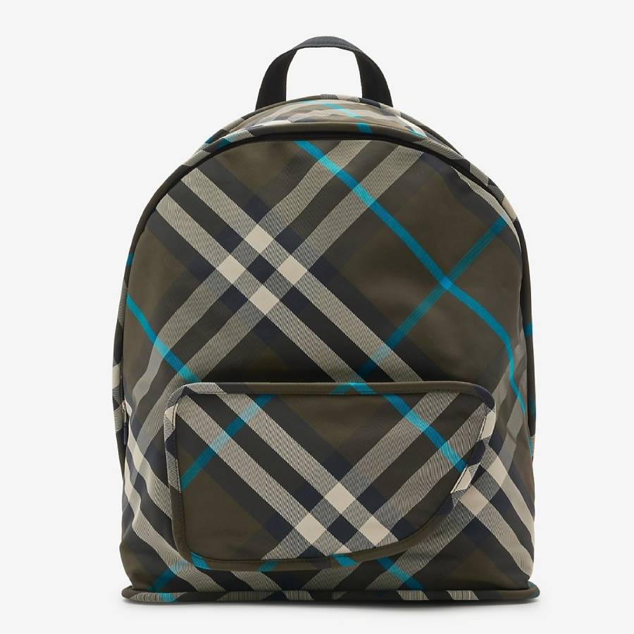 Burberry Shield Checked Zipped Backpack 8091897 5045706733932