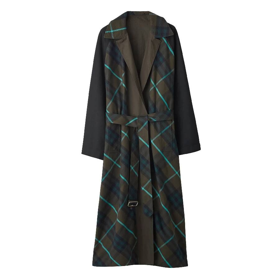 Burberry Check-plaid Reversible Trench Coat