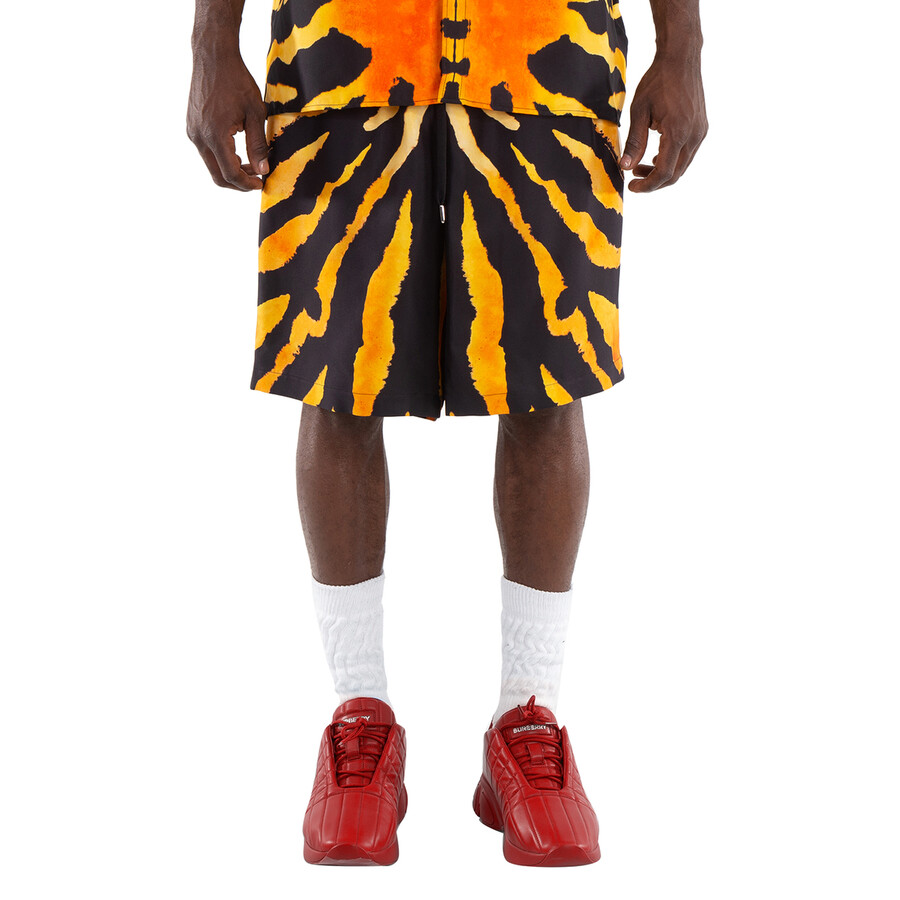 Silk Animal Print Shorts