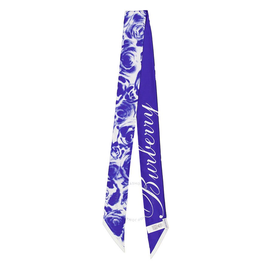 Burberry Rose-print Silk Scarf