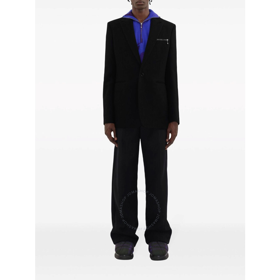 Burberry Single-breasted Wool Tailored Jacket