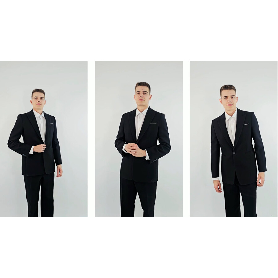 Burberry Single-Breasted Wool Tailored Jacket, Brand Size 50 ( US