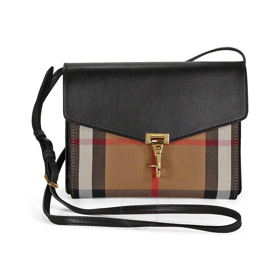 burberry small house check macken crossbody