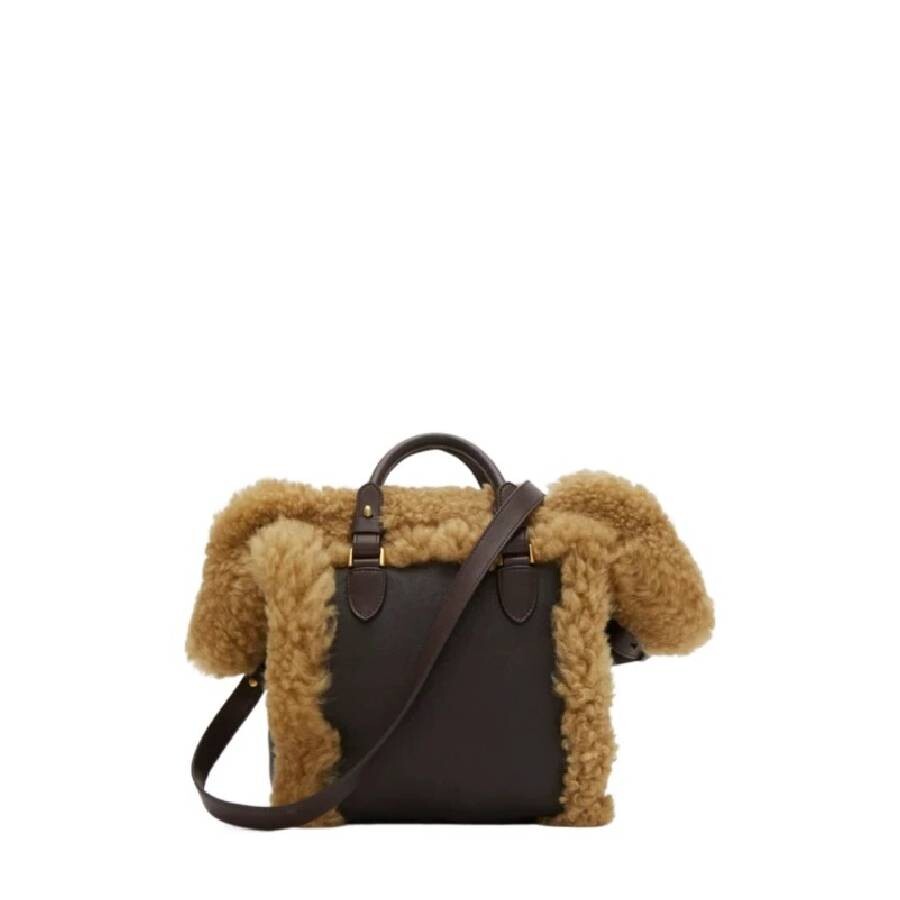 Burberry Shield Shearling Tote Bag