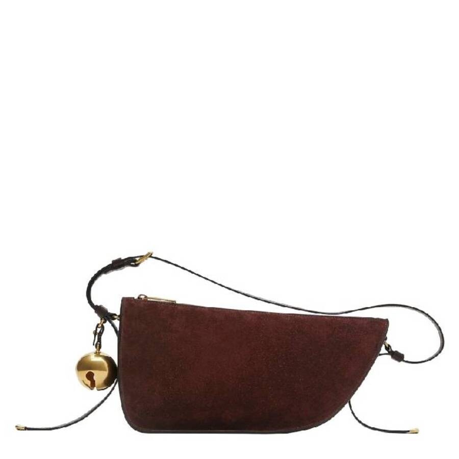 Burberry Small Shield Suede Shoulder Bag