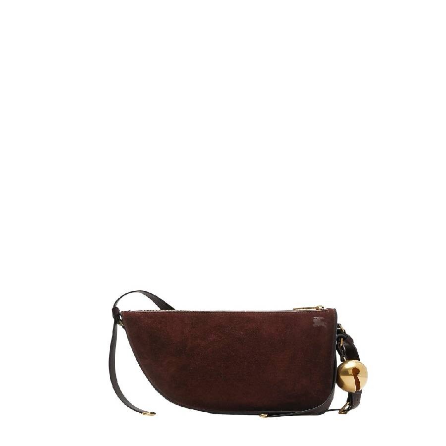 Burberry Small Shield Suede Shoulder Bag