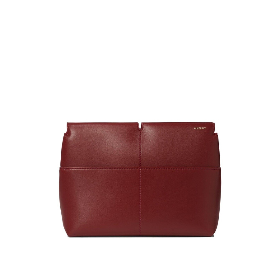 Burberry Snip Chain-linked Clutch Bag In Red