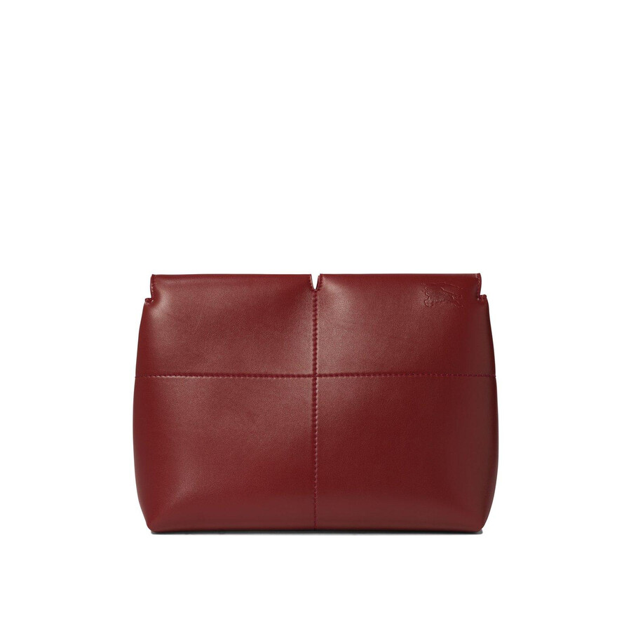 Burberry Snip Chain-linked Clutch Bag In Red