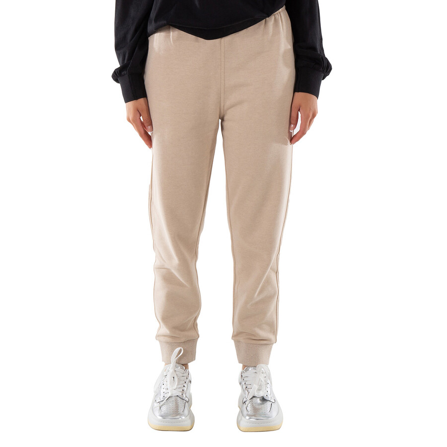 Soft Taupe Larkan Logo Embroidered Track Pants