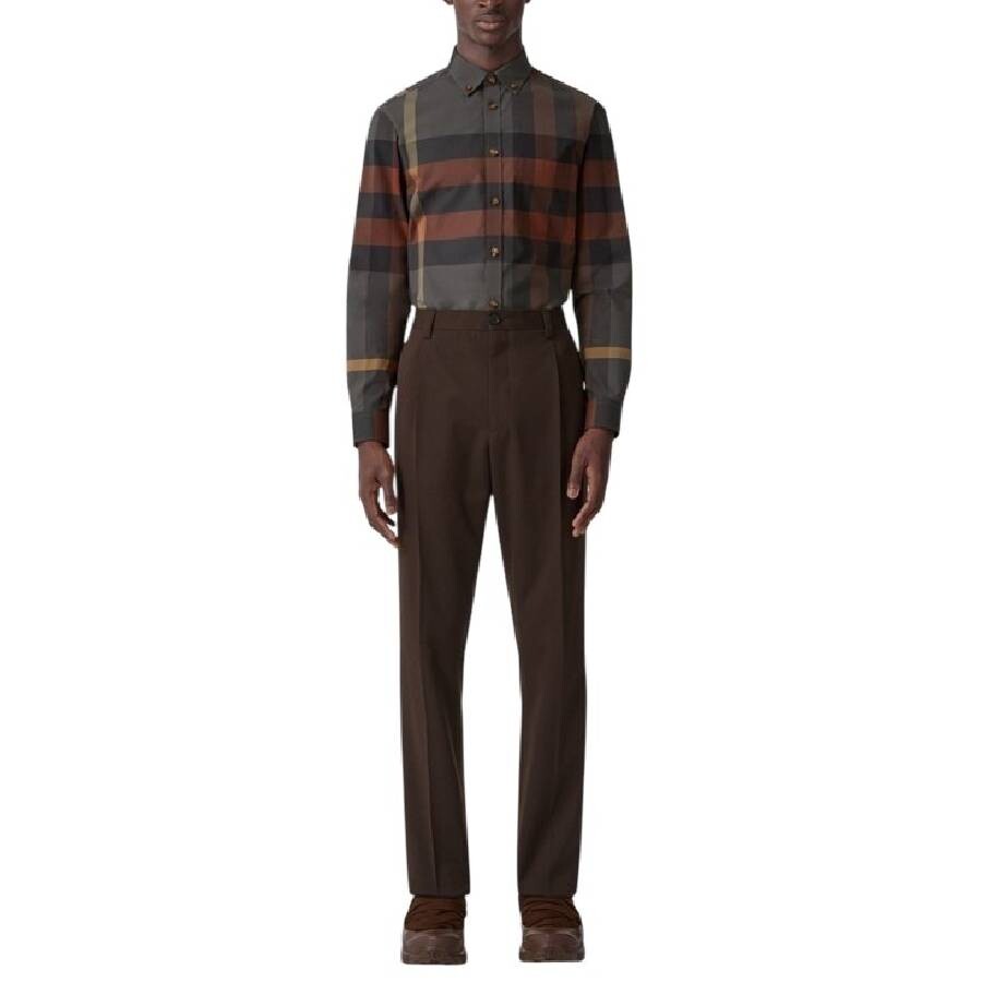Burberry Slim Fit Cotton Chino Trousers Clothing