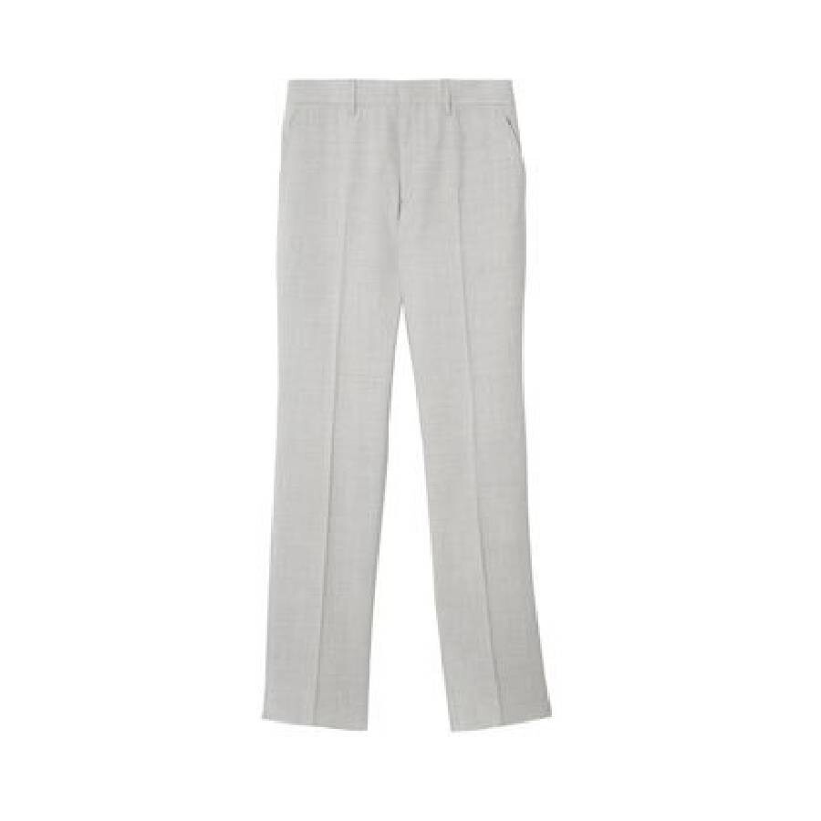 Straight Leg Tailored Wool Trousers