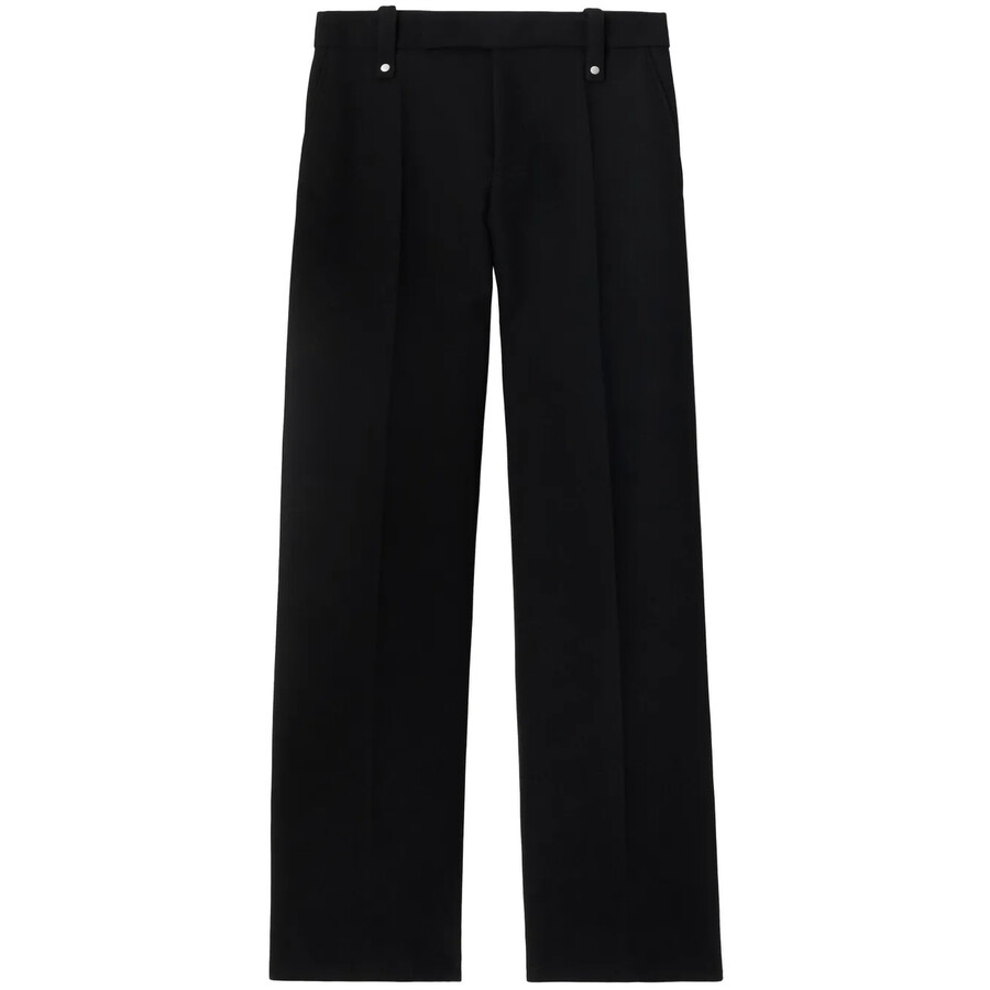 Straight Leg Wool Trousers