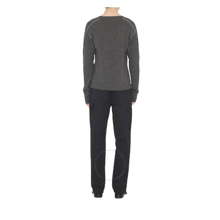 Burberry Straight-leg Cotton Trousers In Black