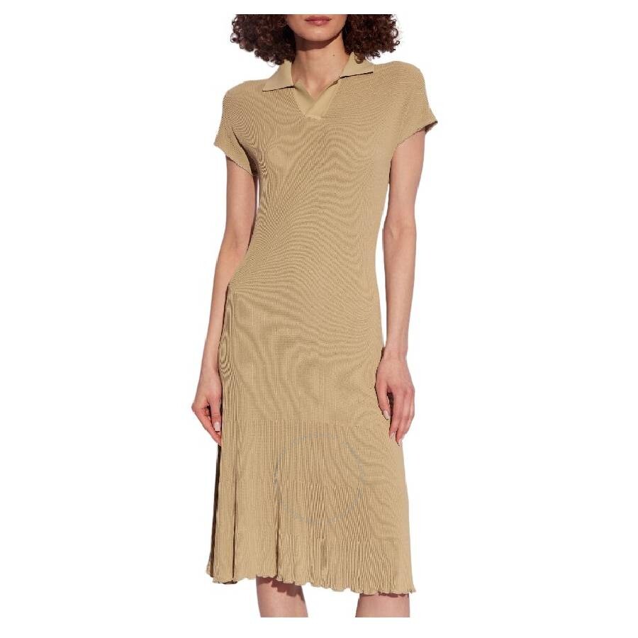 Burberry Stretch Design Polo Collar Dress