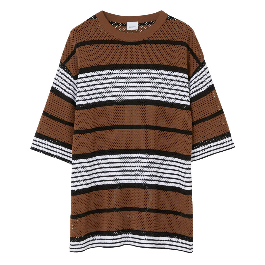 Burberry Stripe Print Nylon Oversized T-shirt