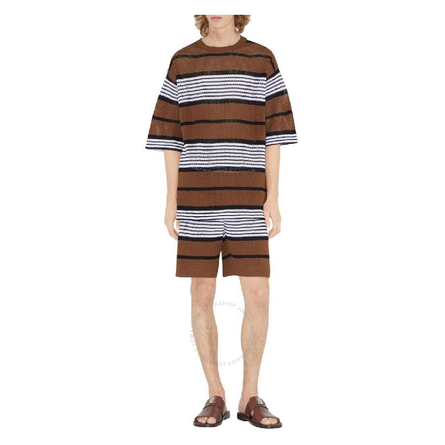 Burberry Stripe Print Nylon Oversized T-shirt