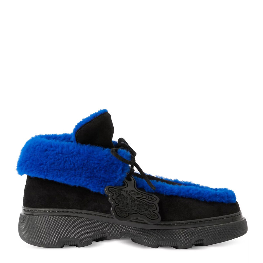 90’s-? Burberry ワラビーブーツ Burberry Suede and Shearling Creeper Boots, Brand Size 41