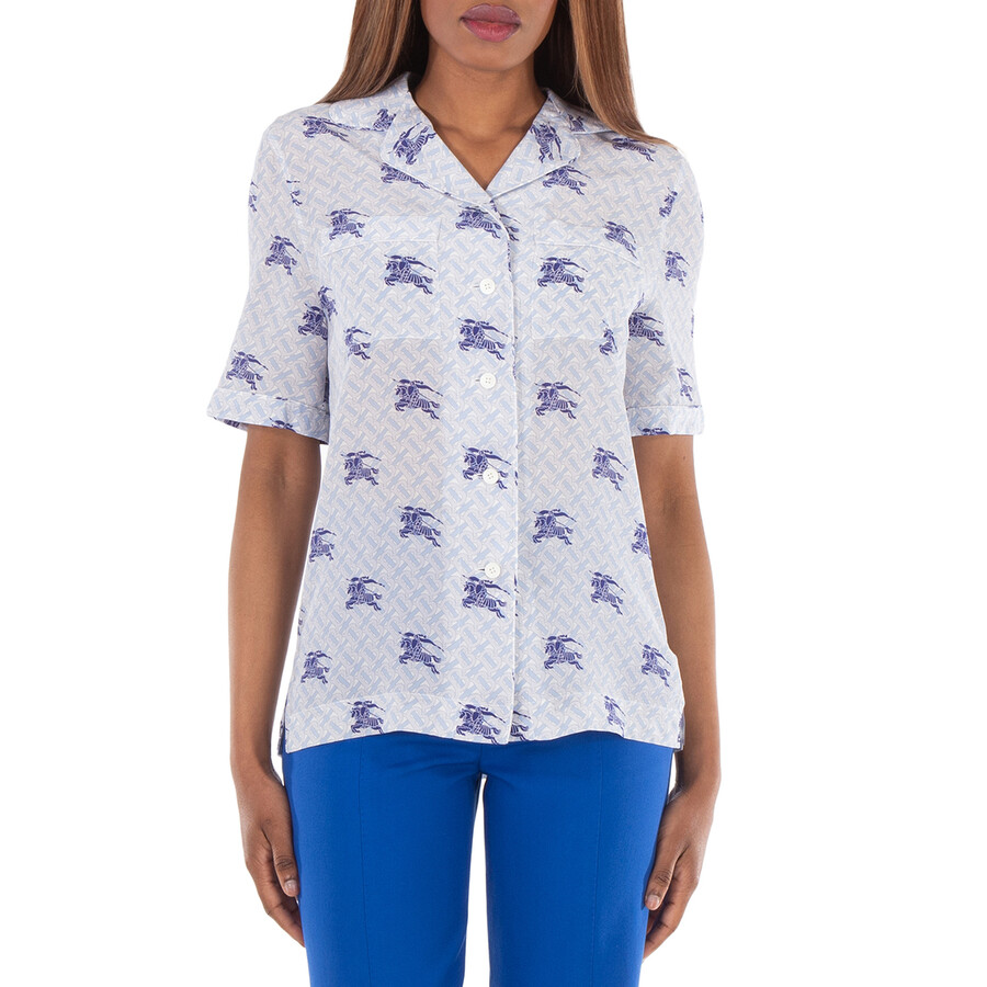 Tabi Ekd Monogram Silk Pyjama Shirt