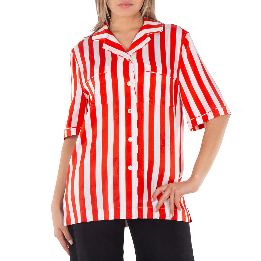 Tabi Striped Silk Pyjama Shirt