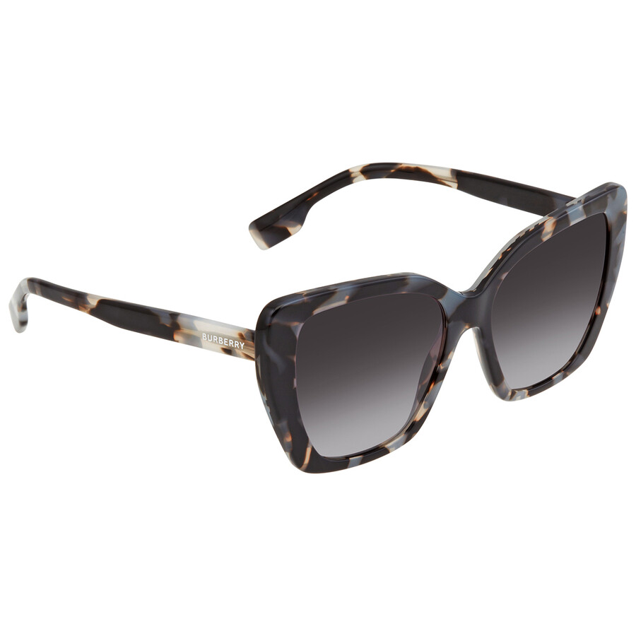 Burberry Tamsin Grey Gradient Butterfly Ladies Sunglasses Be4366 39838g 55 In Grey/red
