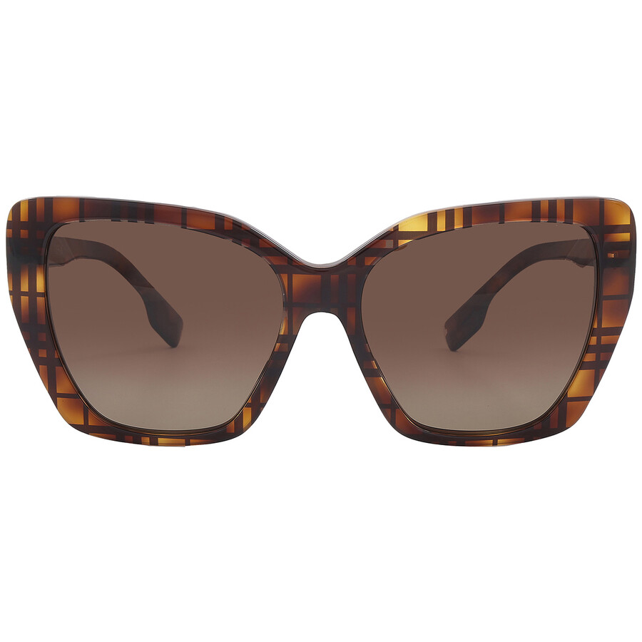 ● BURBERRY ● サングラス Peach / Gradient Brown / 54mm BURBERRY peach-check/brown gradient BE4407 408813 54