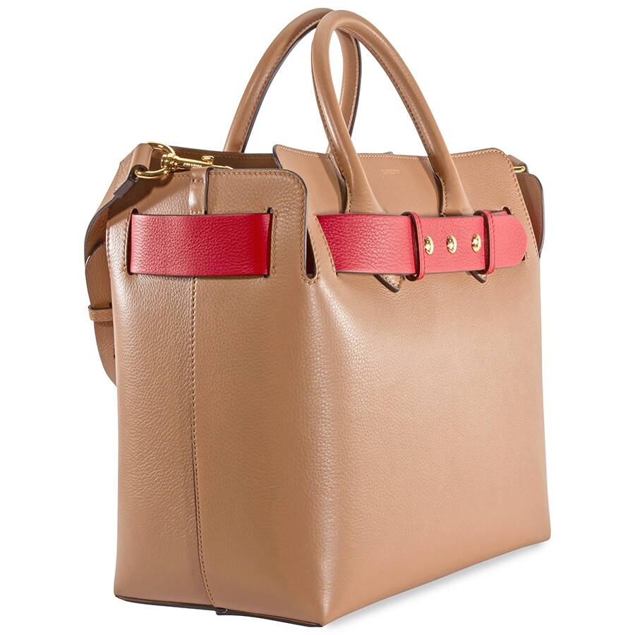 Burberry The Medium Belt bag in Tan/Red Burberry Handbags