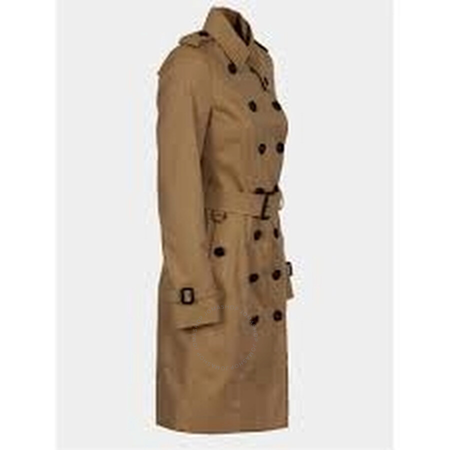 Burberry The Sandringham Long Trench Coat In Yellow/tortoise/red