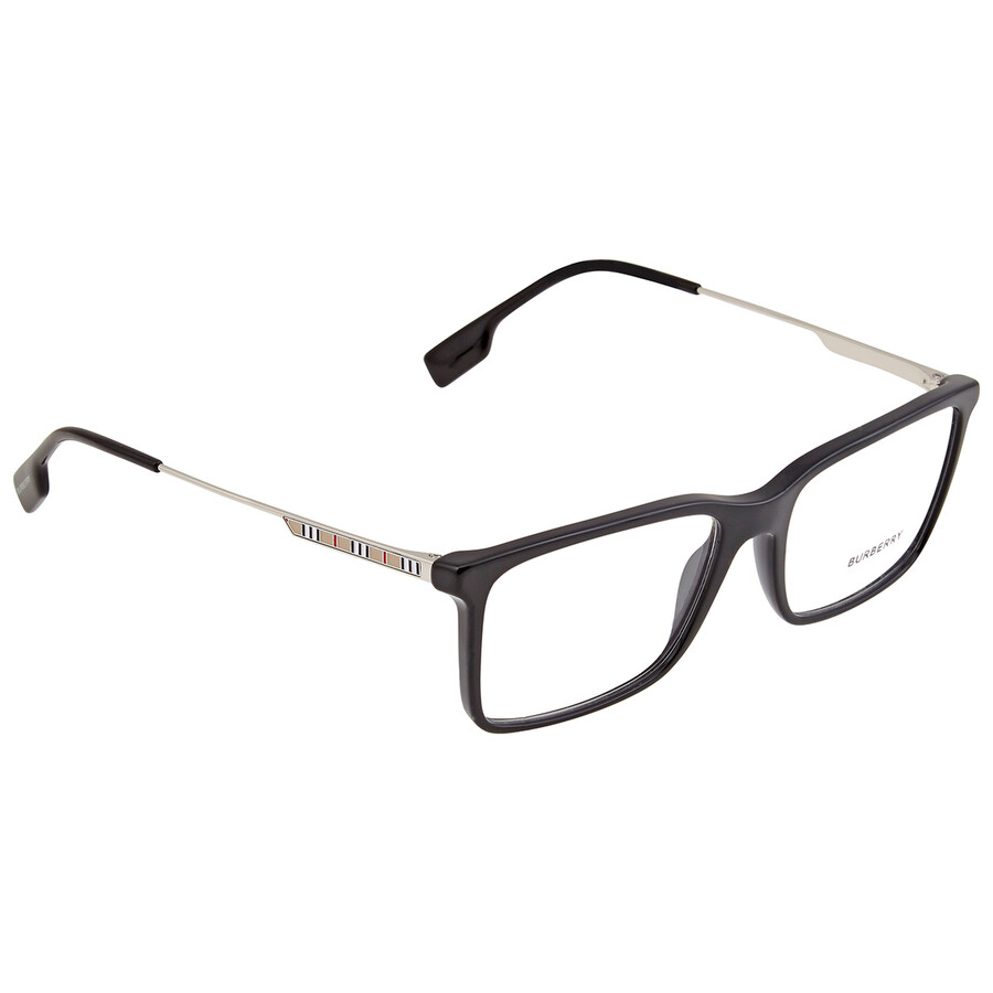 Burberry Harrington Demo Rectangular Men's Eyeglasses Be2339 3001 55 In Red