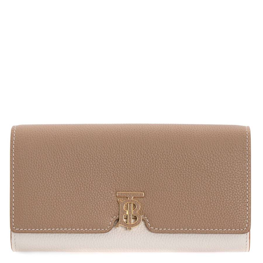 Burberry Tri-tone Grainy Leather TB Long Wallet 8059622 Burberry Tri-tone Grainy Leather TB Long Wallet 8059622