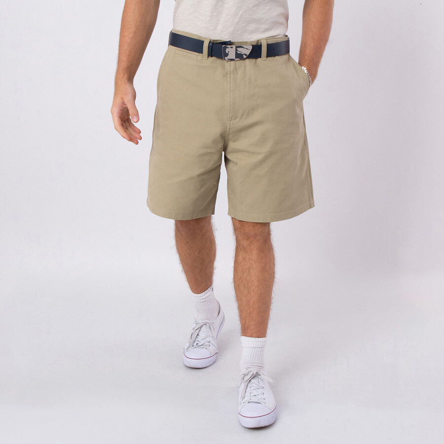 Twill Weave Bermuda Cotton Shorts