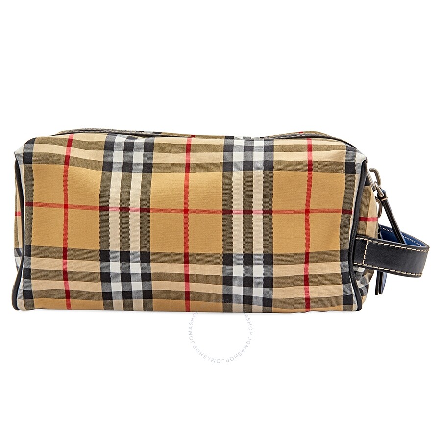 Burberry Vintage Check and Leather Pouch Burberry Handbags