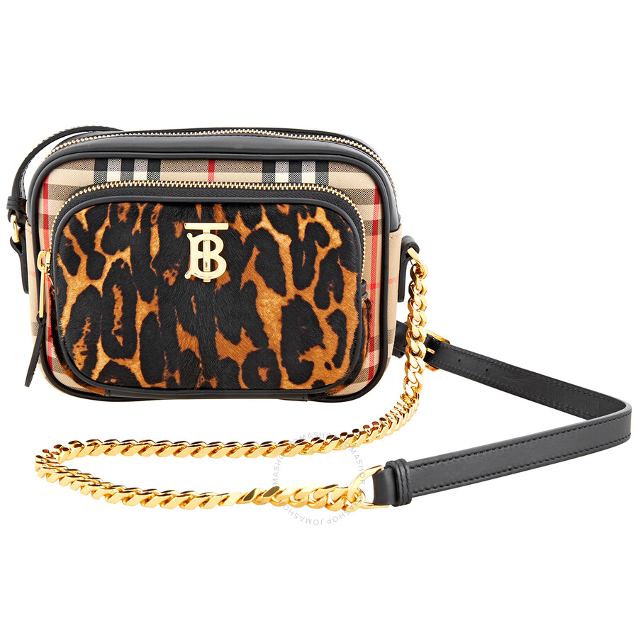 coach leopard camera bag