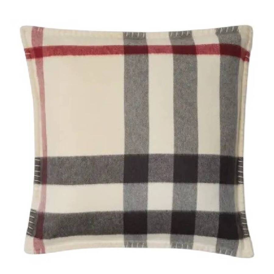 Burberry Vintage Check Pattern Cashmere Cushion