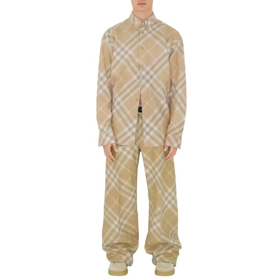 Vintage Check Pattern Cotton Shirt