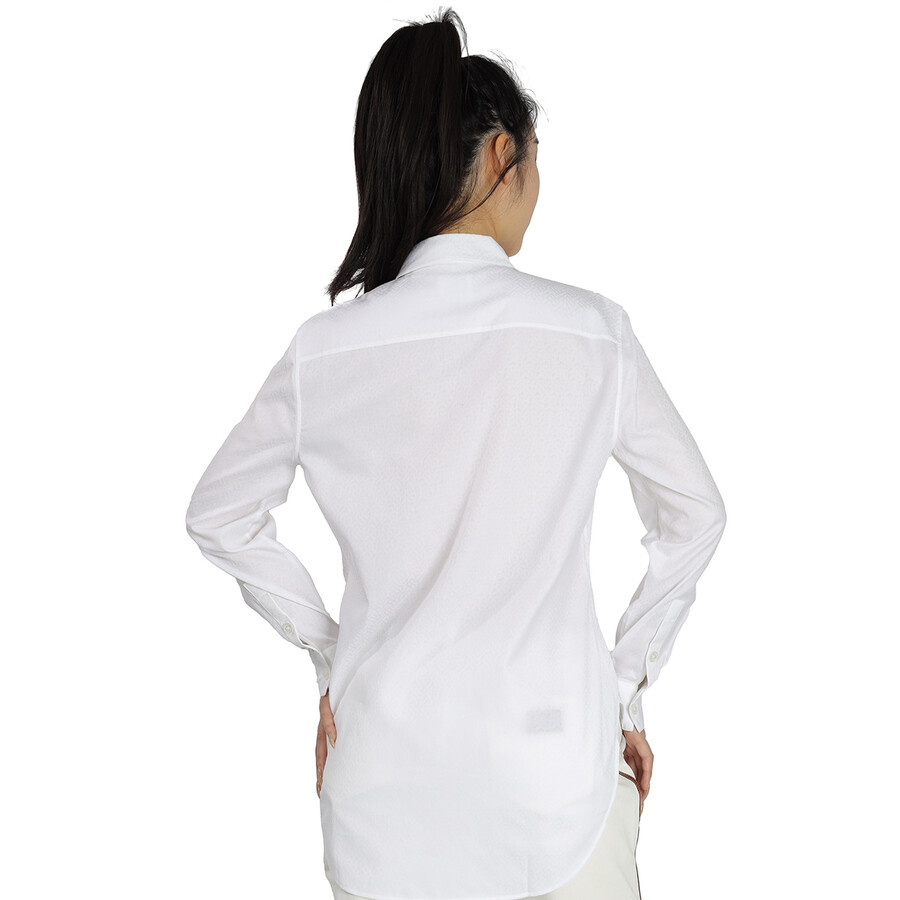 Burberry White Monogram Shirt In White