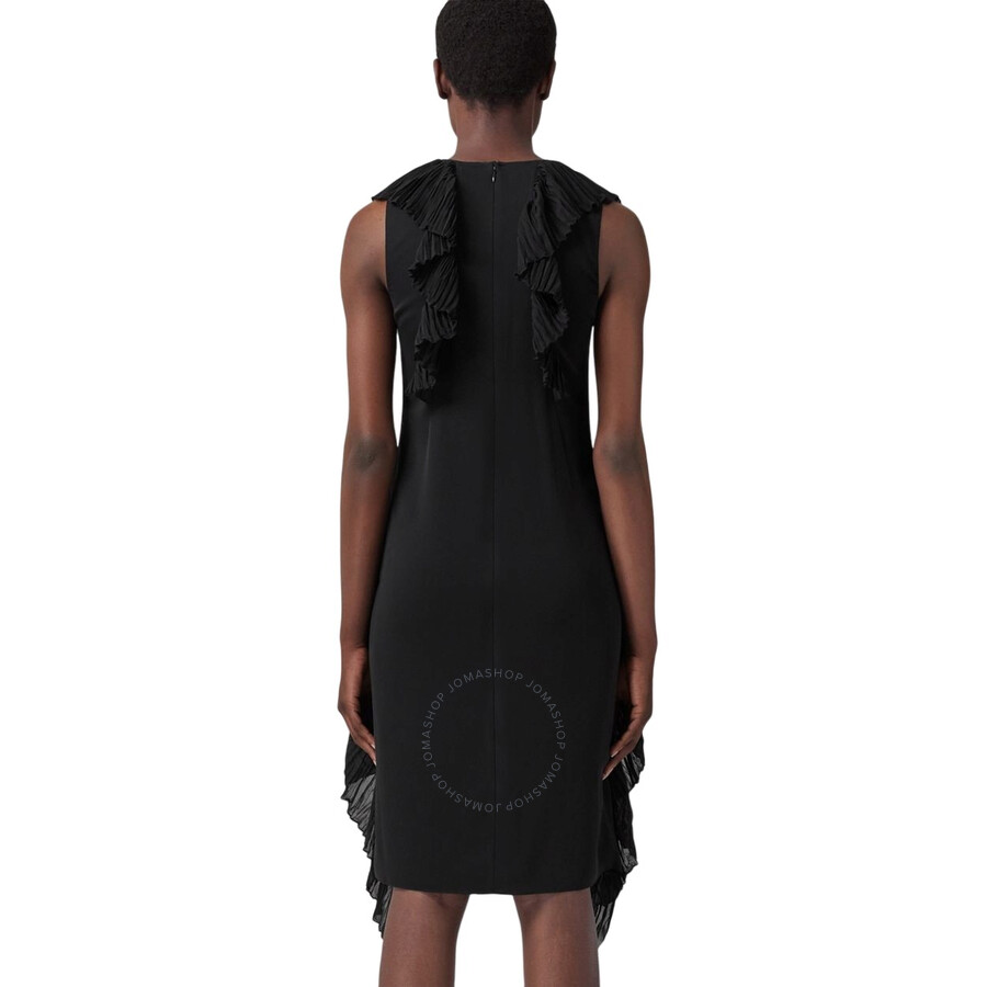 Burberry Sleeveless Pleated Silk Dress In Black | ModeSens Burberry Sleeveless Pleated Silk Dress In Black | ModeSens