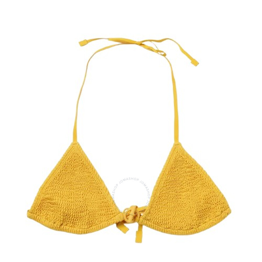 Womens Crinkled-Nylon-Bikini-Top