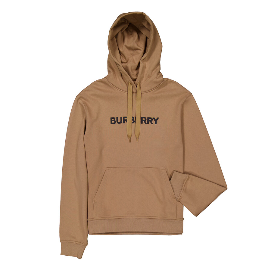 Womens Logo Detailed Drawstring Hoodie, Size Large