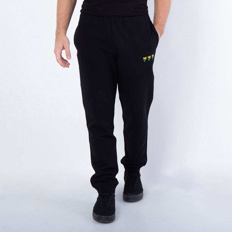 x Minecraft Embroidered Floral Cotton Jogging Pants