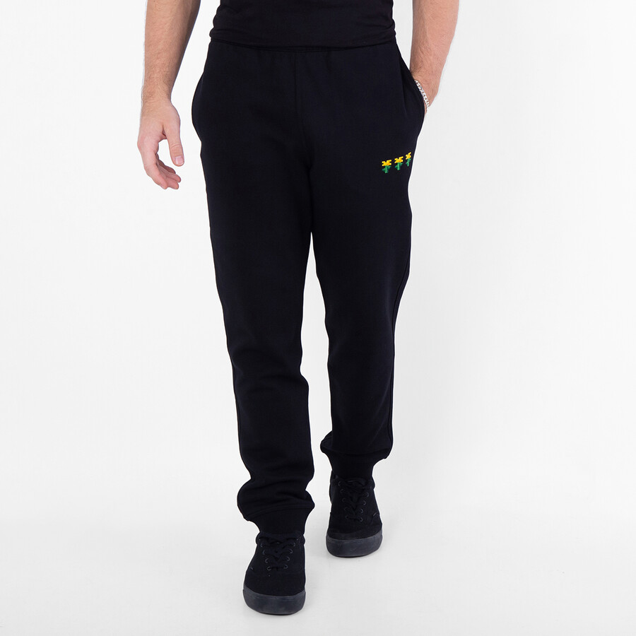 x Minecraft Embroidered Floral Cotton Jogging Pants
