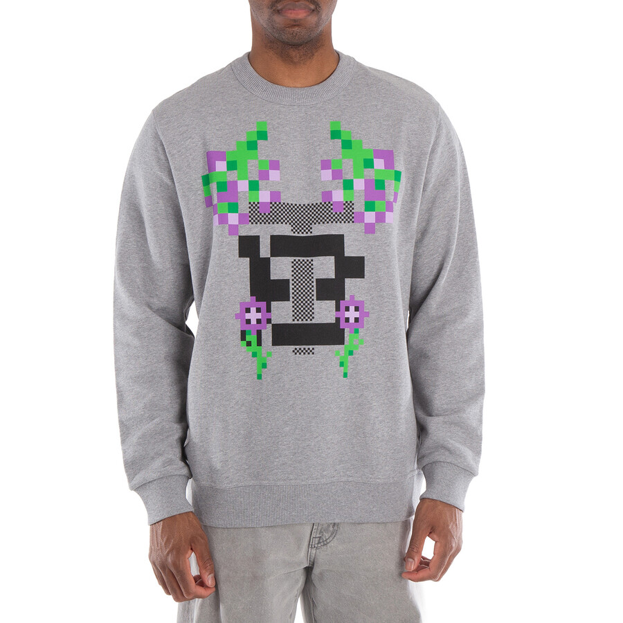 x Minecraft Falconer Monogram Motif Print Cotton Sweatshirt