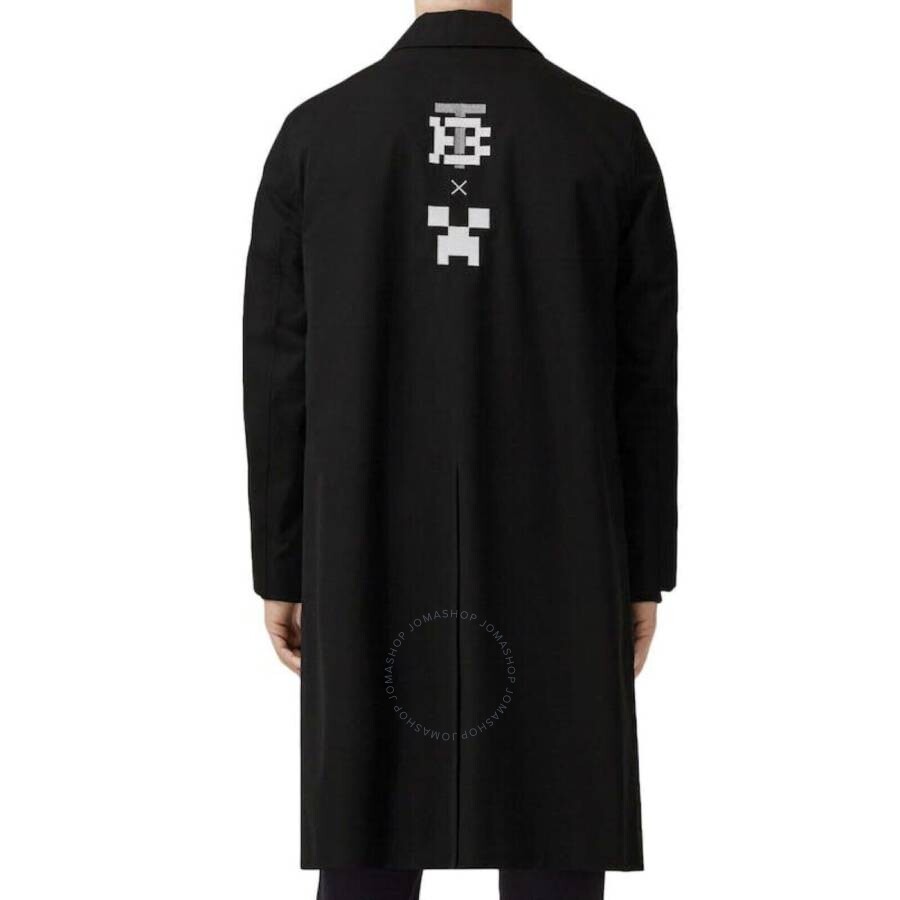 Burberry X Minecraft Monogram Motif Cotton Gabardine Car Coat In Black