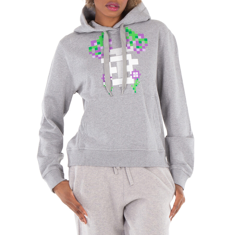 x Minecraft Poulter Monogram Motif Print Cotton Hoodie