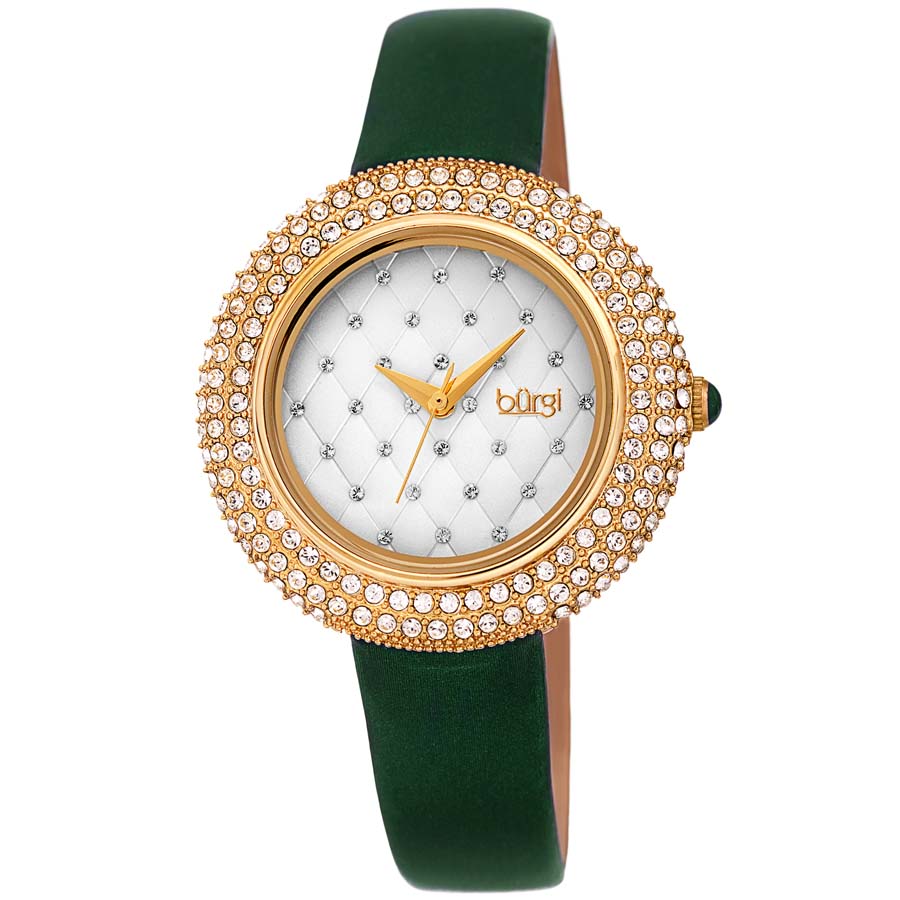 Burgi Argyle Style Quartz White Dial Ladies Watch BUR207GN