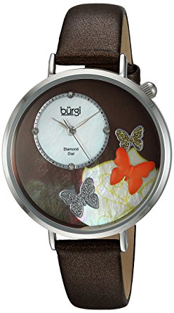 Burgi Crystal Butterflies Quartz Ladies Watch BUR158BR