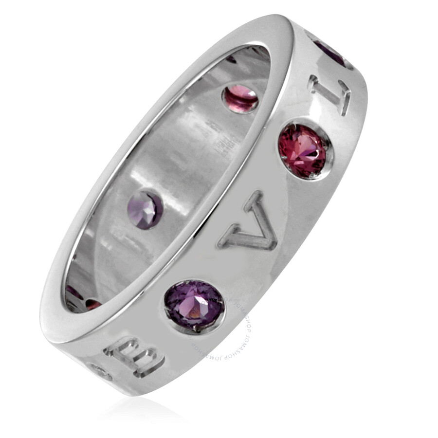Bvlgari 18k White Gold Roman Sorbets Ring, Size 53 352482 ...